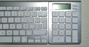 Icalc bluetooth calculator keypad magnetically works with an apple wireless keyboard