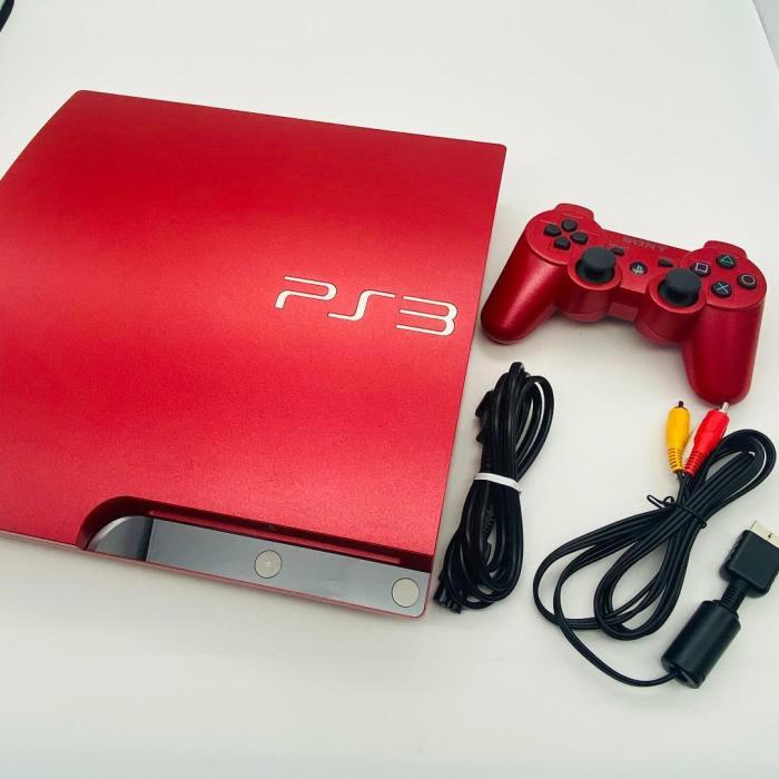 Ps3 super slim red and blue arrive in the uk